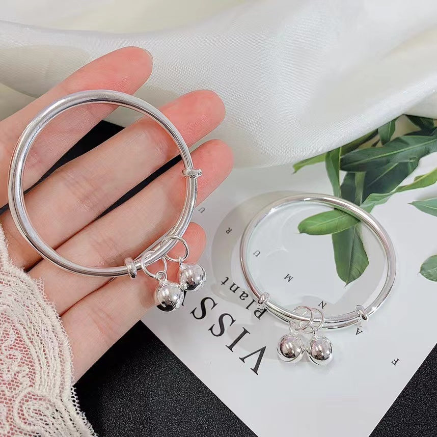 1. Gelang Anak Perak 999 9g Ding Dang Aksesoris dengan Tanda & Sertifikasi S999 1. Siver 999 Bangle Children 9g Ding Dang Accessories with S999 Mark & Certification