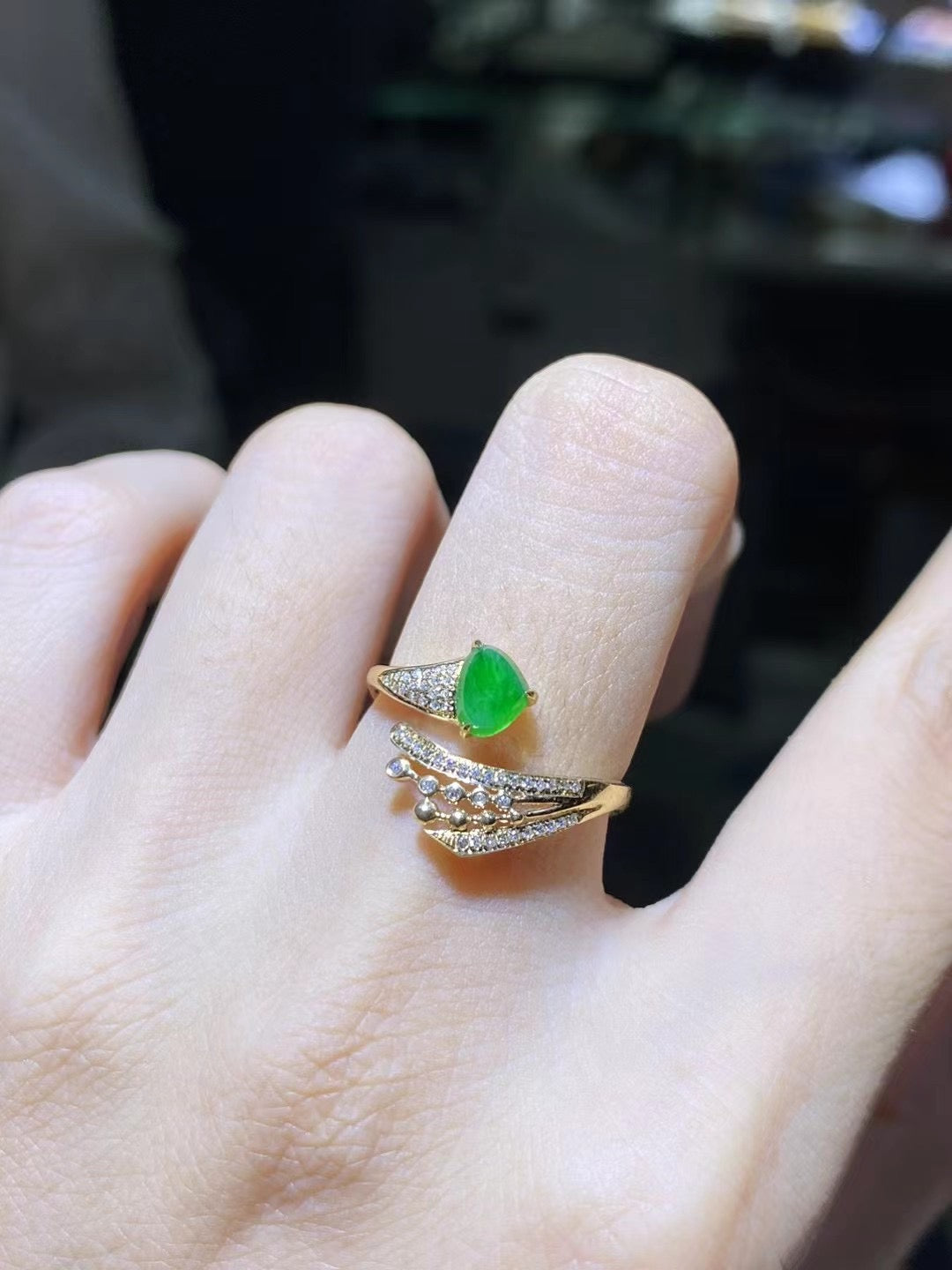 Pixiu Ring Customized Ring Natural Jade Grade A